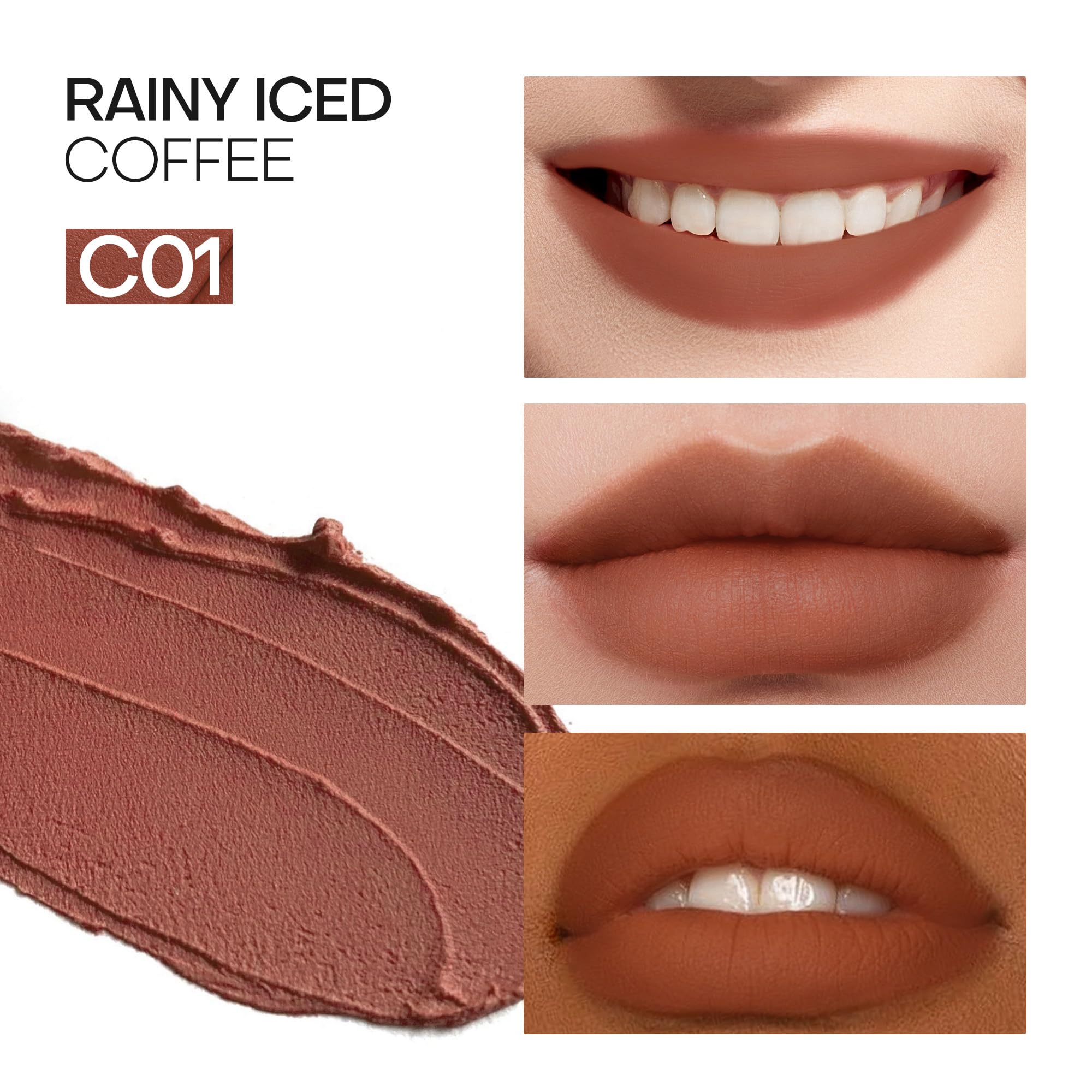 Mistine Lipstick Thai Latte – Sheer Creamy Rouge, Velvet Matte Finish (3.5g)