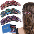Mistofu Women's Hair Barrettes - Elegant French Retro Clips for Thick Hair (3-Pack, Large)