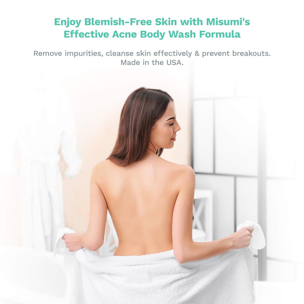 Misumi Acne Body Wash 120ml – KP & Bacne Treatment with Salicylic & Glycolic Acids