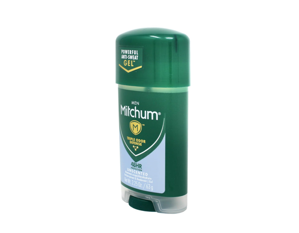Mitchum Clear Gel Unscented Anti-Perspirant & Deodorant for Men - 2.25 oz (3 Pack)