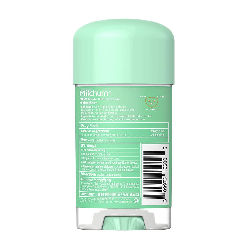 Mitchum Gel Anti-Perspirant Deodorant for Women - Powder Fresh, 4-Pack