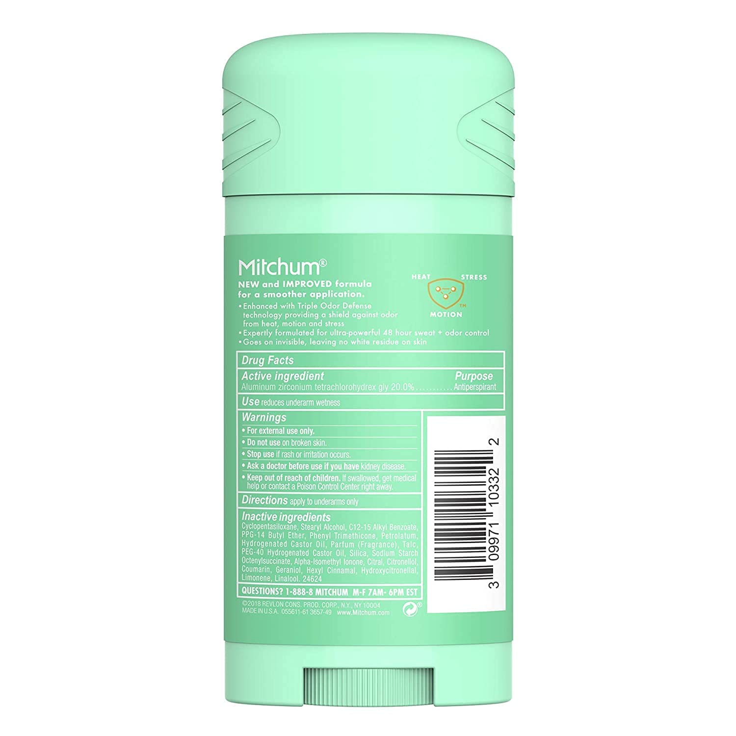 Mitchum Women Triple Odor Defense Invisible Solid 48HR Antiperspirant & Deodorant – Pure Fresh, 2.7 oz (3 Pack)