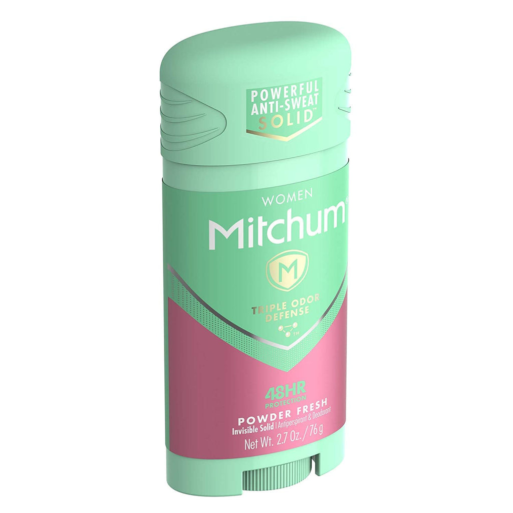Mitchum For Women Triple Odor Defense Invisible Solid Antiperspirant – Pack of 2