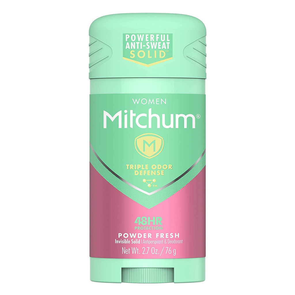 Mitchum For Women Triple Odor Defense Invisible Solid Antiperspirant – Pack of 2