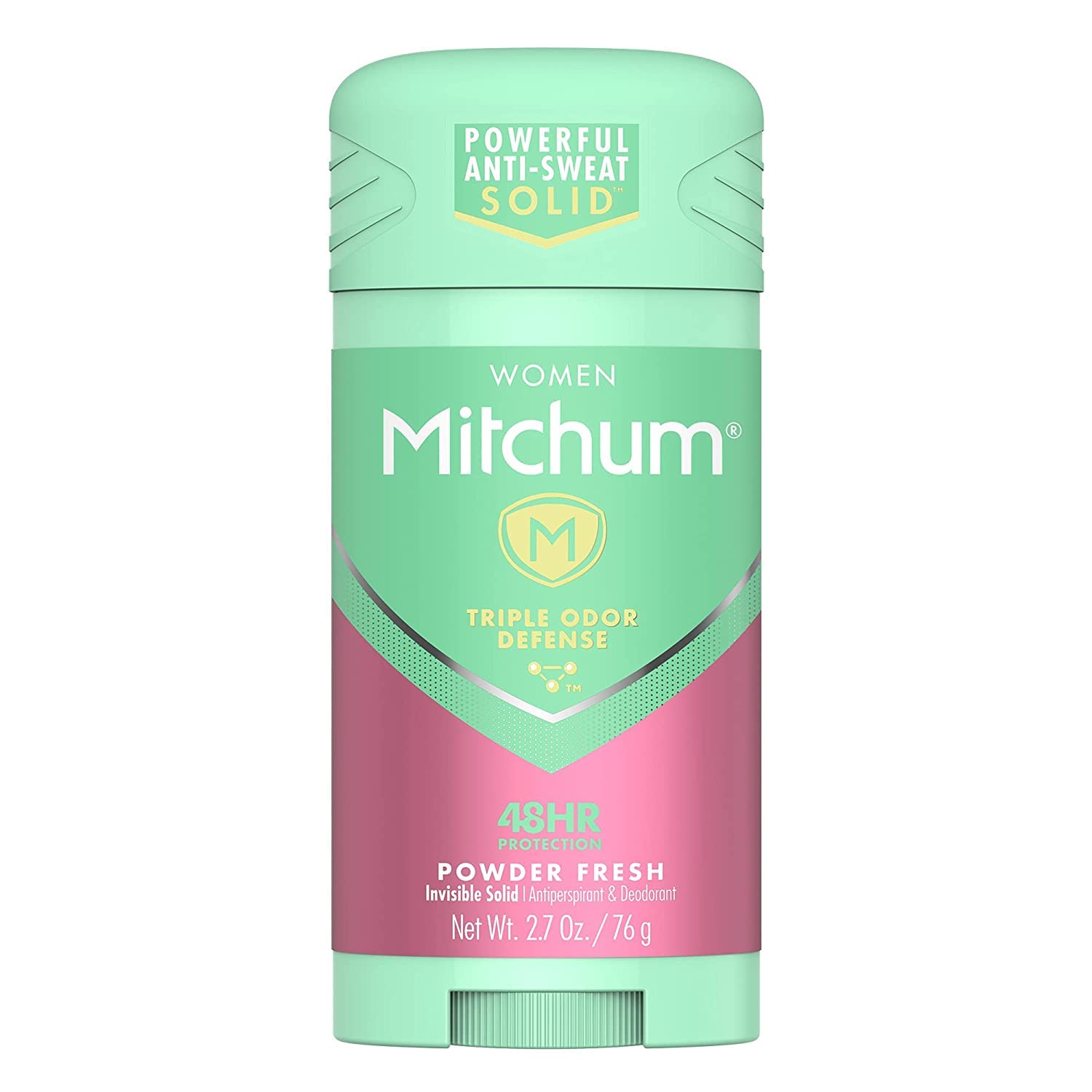 Mitchum For Women Triple Odor Defense Invisible Solid Antiperspirant – Pack of 2