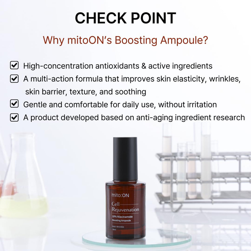 Mito-on Cell Rejuvenation Serum – 30ml | Niacinamide 10% + Centella & EGF | Anti-Aging by mito:ON