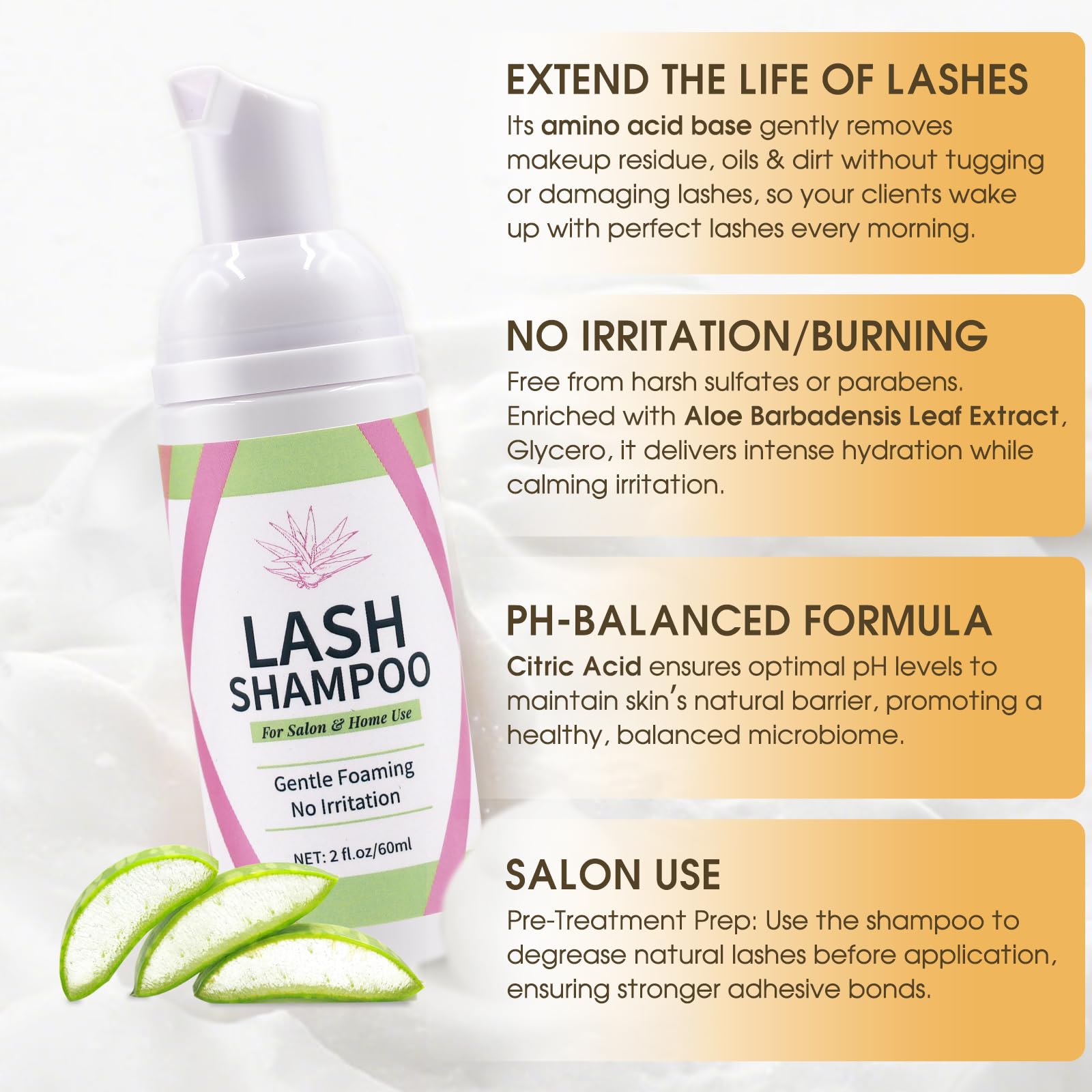 Miuffue Lash Bonder Primer & Shampoo Kit for Eyelash Extensions – Pro Use (15ml+15ml+60ml)