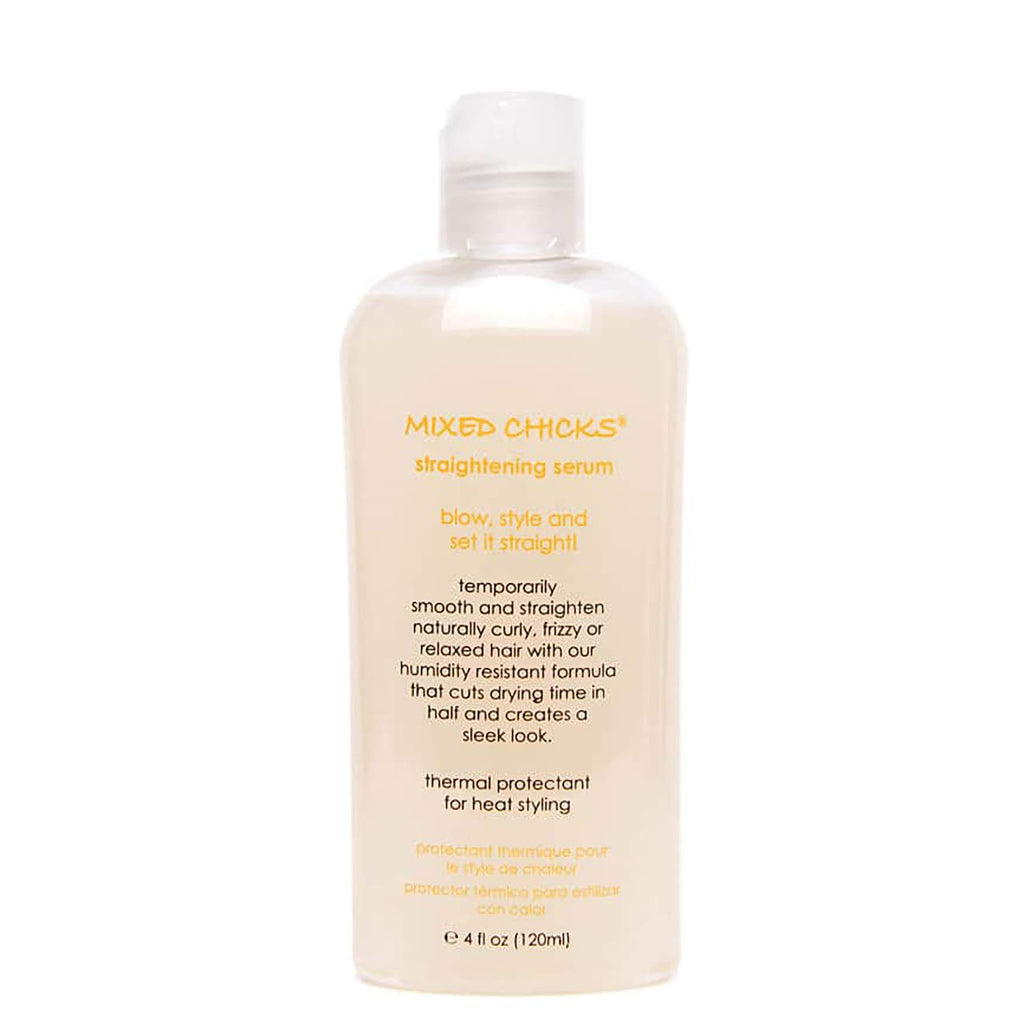 Mixed Chicks Straightening Serum – Thermal Protection for Heat Styling (Pack of 2) – 4 fl oz / 120 ml