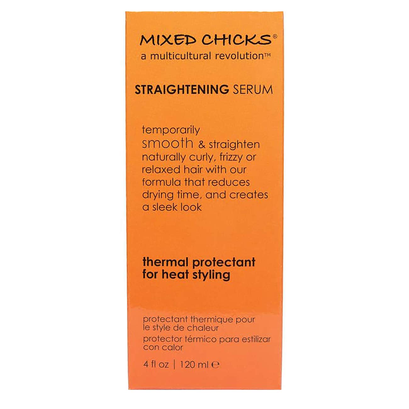 Mixed Chicks Straightening Serum – Thermal Protection, 4 fl oz / 120 ml