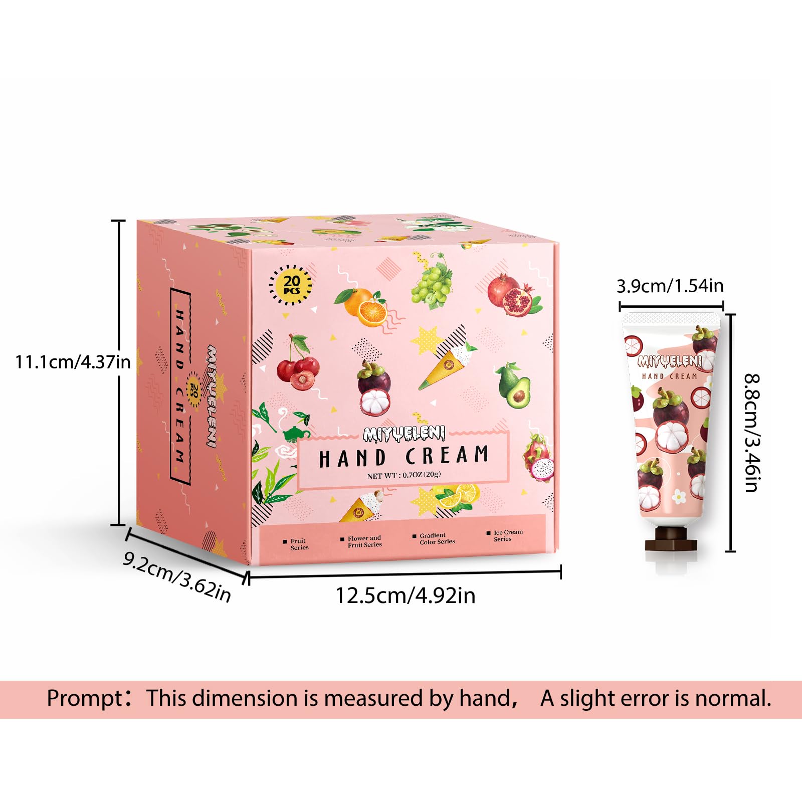 MIYUELENI 20-Pack Hand Cream Gift Set – Travel-Size Hydration for Dry Hands