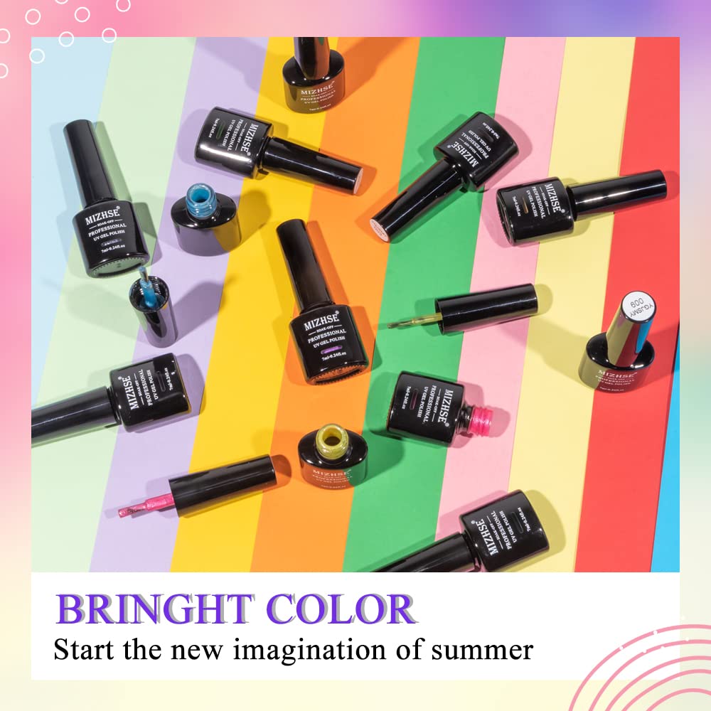 MIZHSE Neon Cat Eye Gel Polish Kit – 12-Color Glitter Magnetic Set with 3D Magnet
