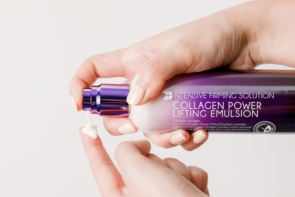 MIZON Collagen Power Lifting Emulsion – Marine Collagen, Adenosine & Peptides for Hydration & Elasticity | 120 ml
