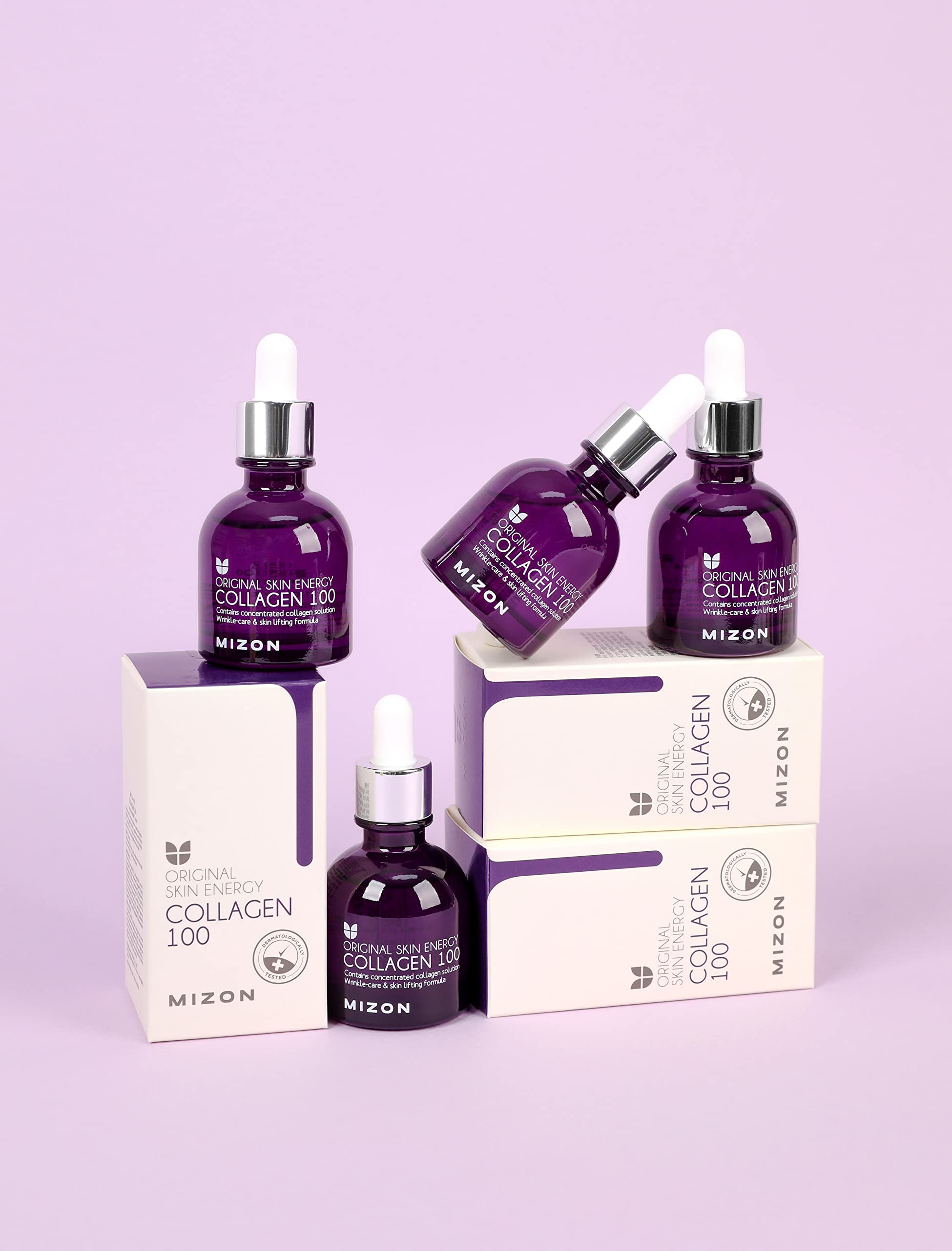 MIZON Collagen 100 Ampoule – Marine Collagen Serum for Firmness, Hydration & Glow
