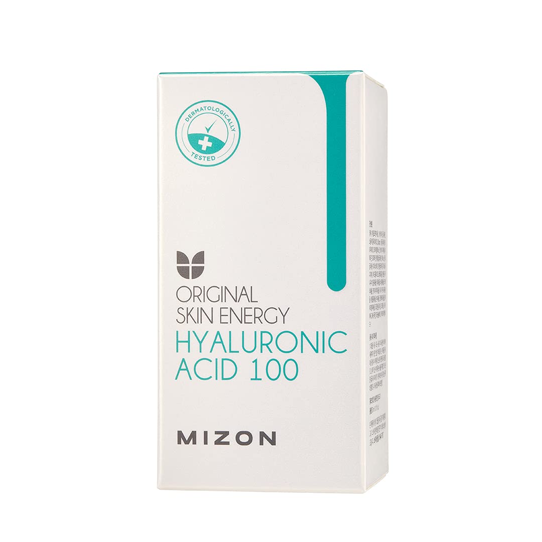 MIZON Hyaluronic Acid 100 Serum – Deep Hydration, Glass Skin Glow (2,500 PPM HA) with Adenosine