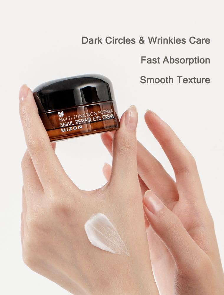 MIZON Full Korean Skincare Set – Snail Repair Collection with Cleanser, Ampoule, Cream & Eye Cream