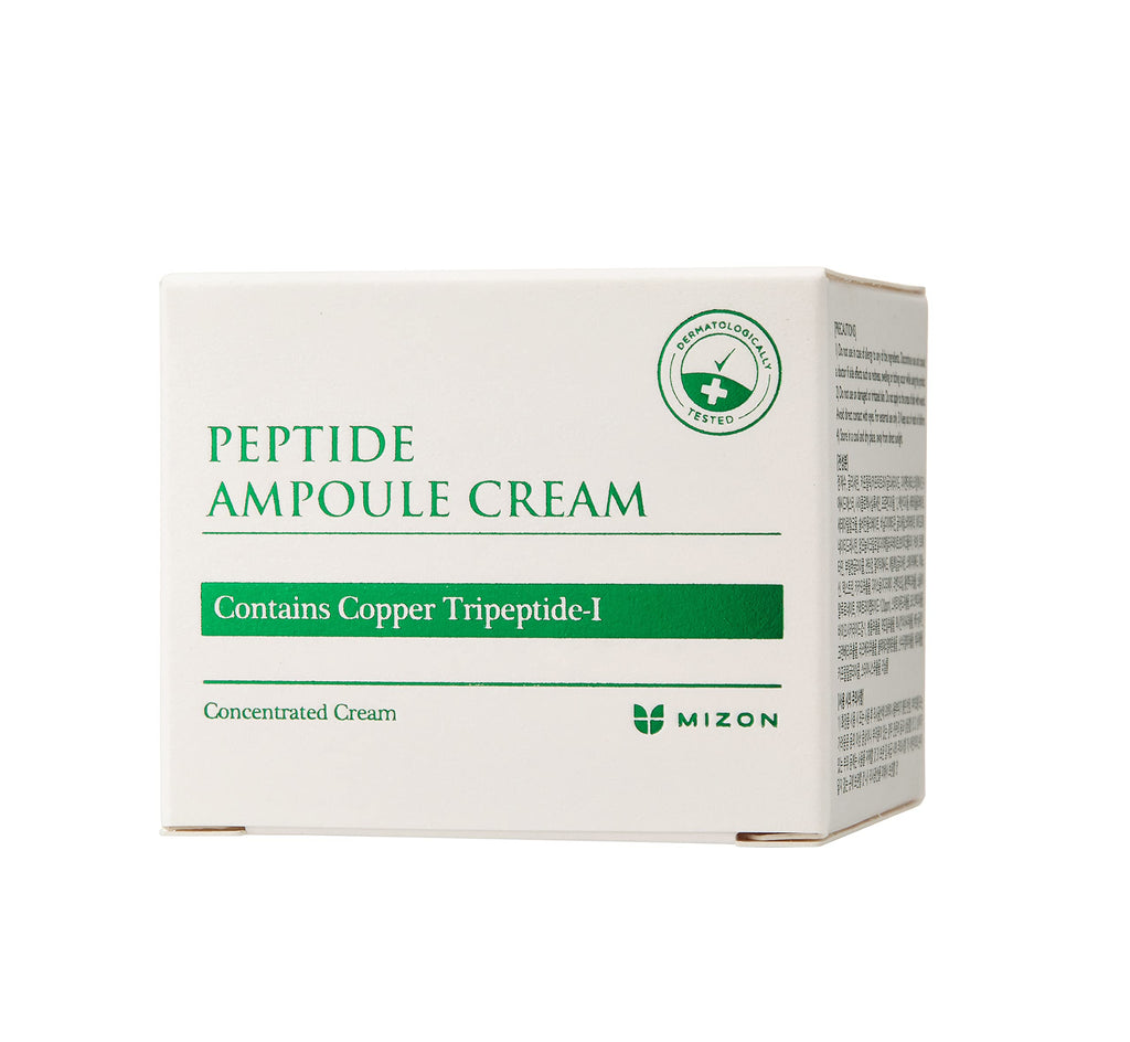 MIZON Peptide Ampoule Face Cream with Adenosine and Lavender Oil – Moisturizing, Fine Line Treatment (1.69 oz)