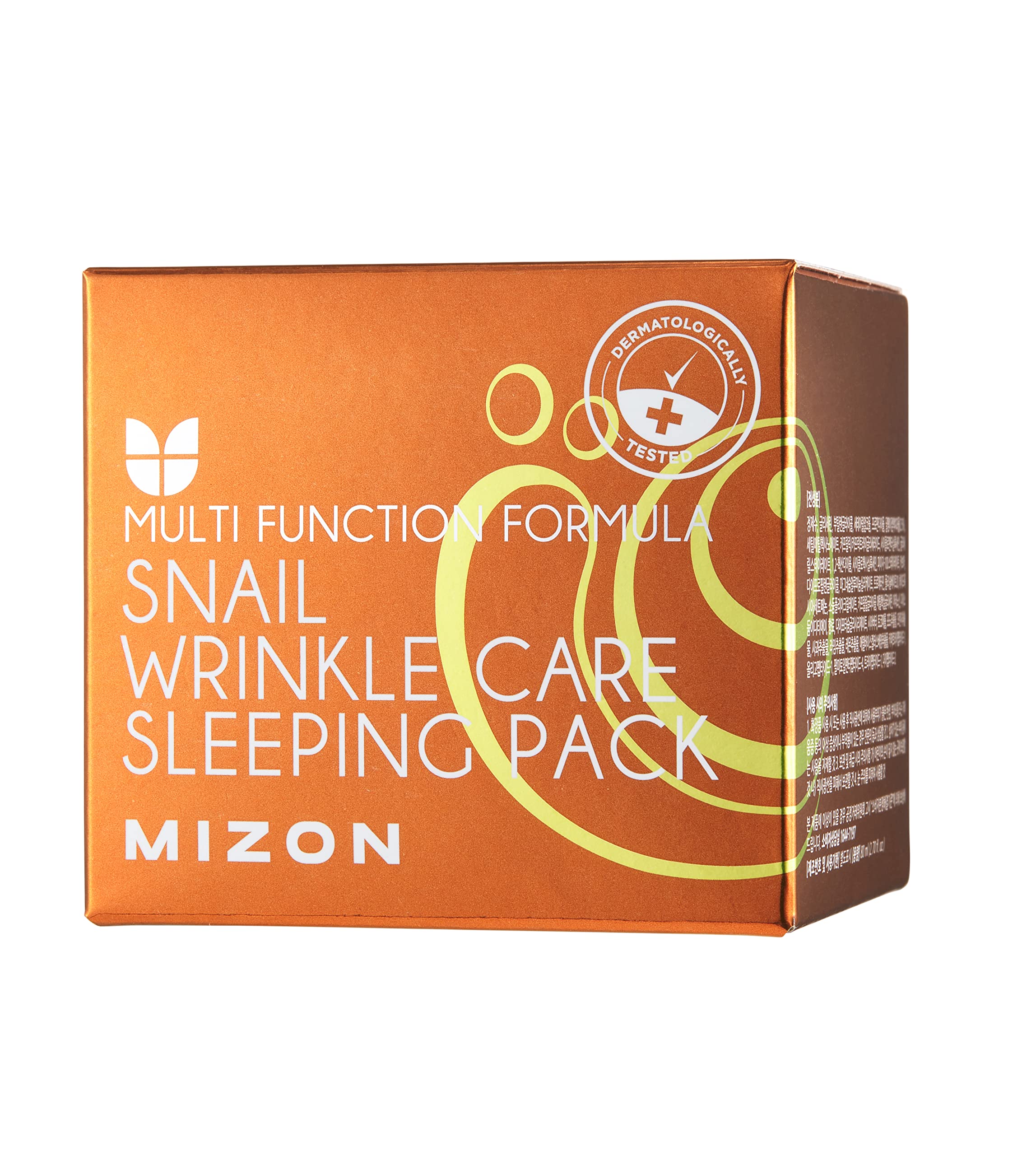 MIZON Snail Wrinkle Care Sleeping Pack – Overnight Snail Mucin, Adenosine & Shea Butter (2.7 oz)