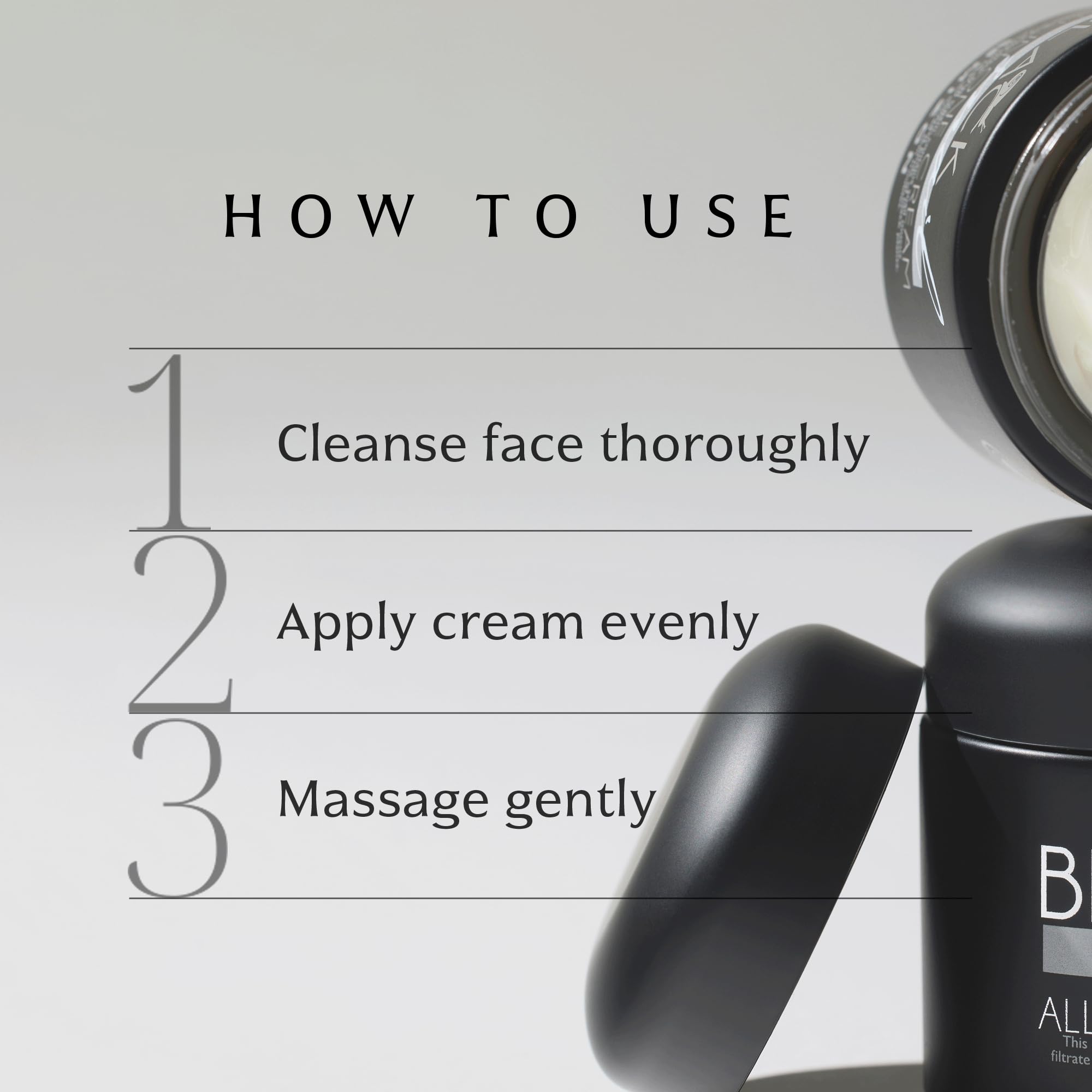 MIZON Black Snail All In One Cream – Intensive Snail Mucin Moisturizer 2.54 fl oz