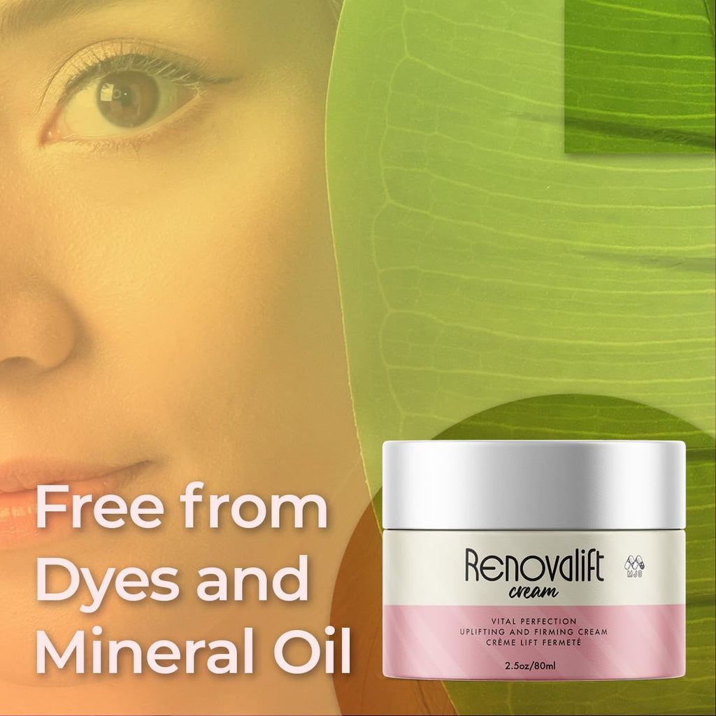 MJO Renovalift Face Cream – 2 Pack All-Natural Facial & Neck Moisturizer (5 oz)