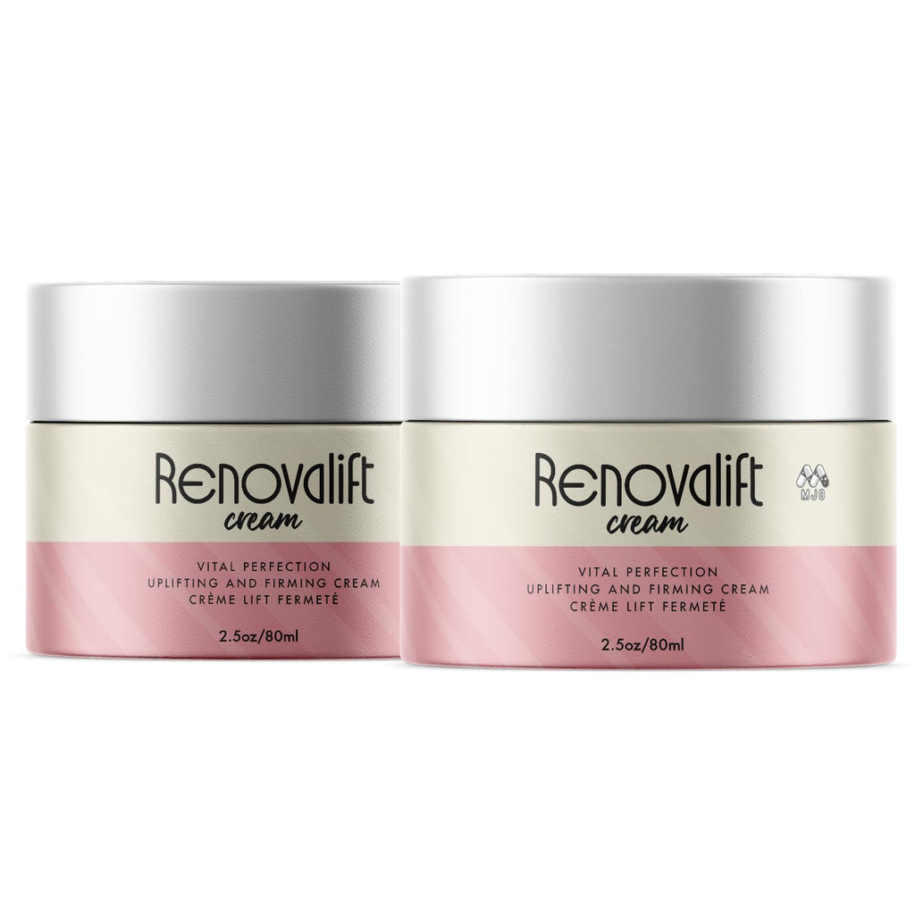 MJO Renovalift Face Cream – 2 Pack All-Natural Facial & Neck Moisturizer (5 oz)