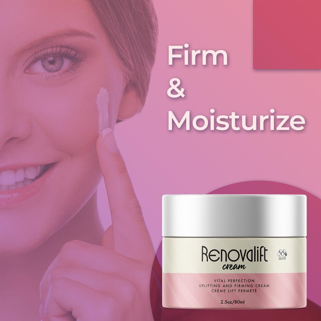 MJO Renovalift Face Cream – 2 Pack All-Natural Facial & Neck Moisturizer (5 oz)