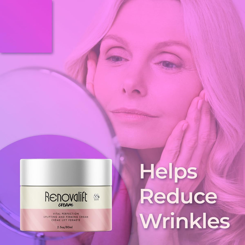 MJO Renovalift Face Cream – 2 Pack All-Natural Facial & Neck Moisturizer (5 oz)
