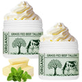 MKzea Beef Tallow Whipped Moisturizer – Unscented, Grass-Fed, 2-Pack