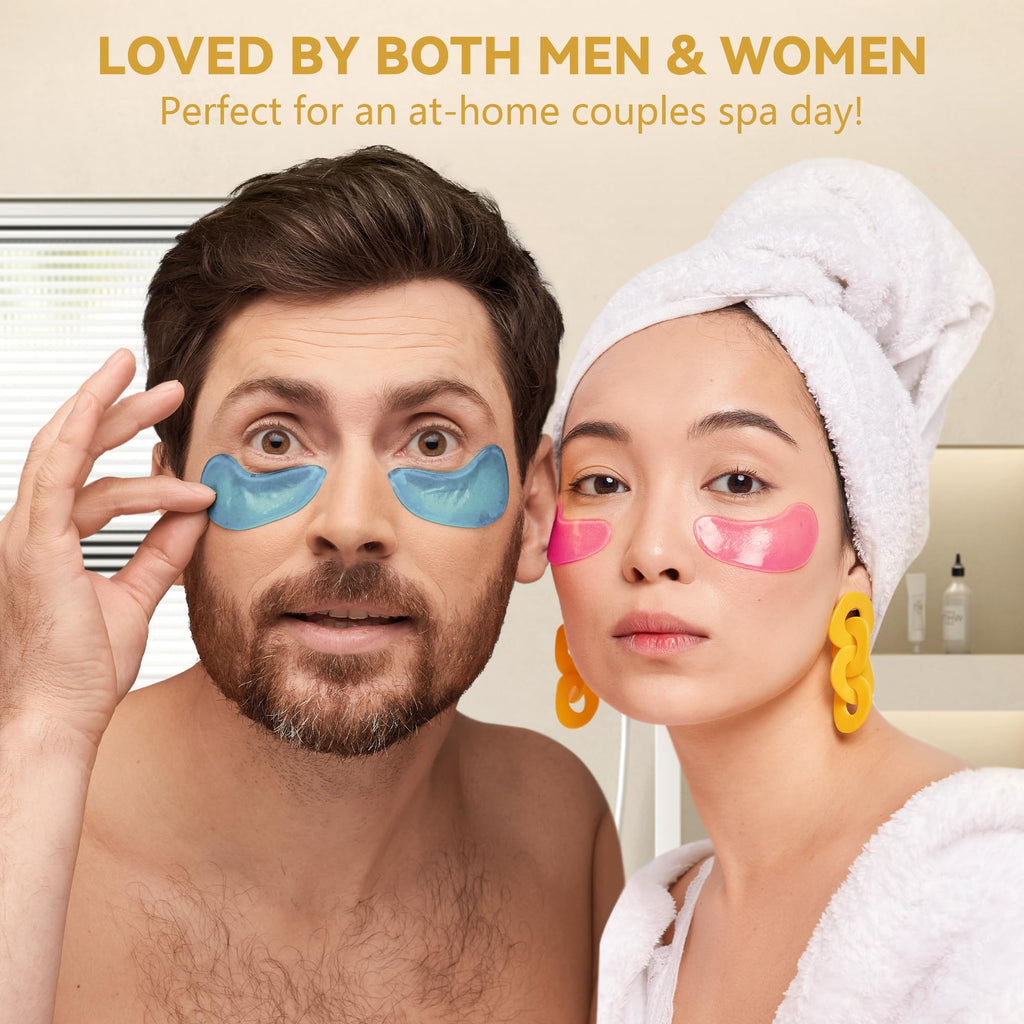 MLDWYH Under Eye Patches – 24K Gold, Hyaluronic Acid & Rose (30 Pairs)