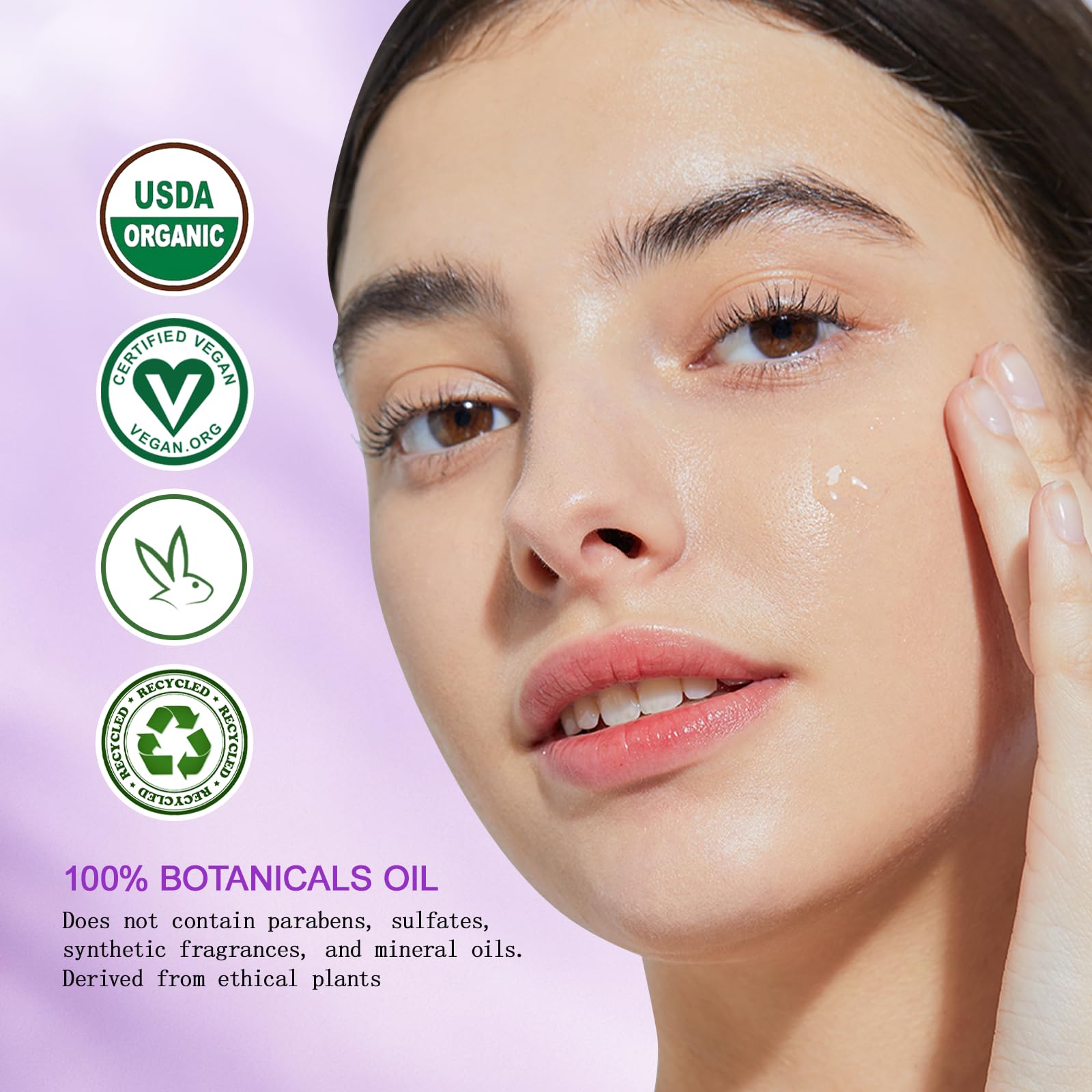 MMPANG Lavender Oil for Face – Organic Facial Oil with Rosehip, Vitamin E, Frankincense & Pomegranate (4oz)