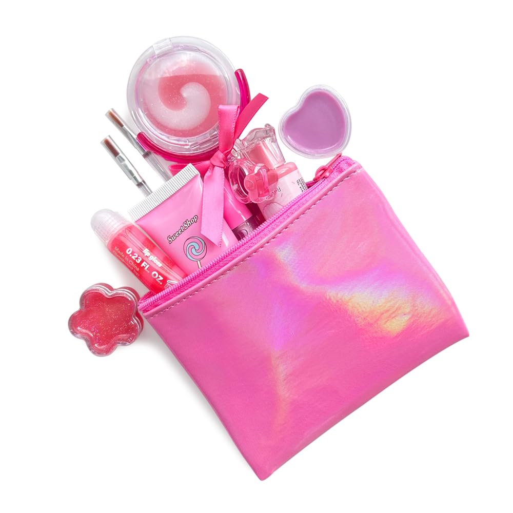 M&U MAKE YOU UP Lip Gloss Set for Girls – 11-Piece Lip Gloss Collection with Ice Cream & Lollipop Shapes