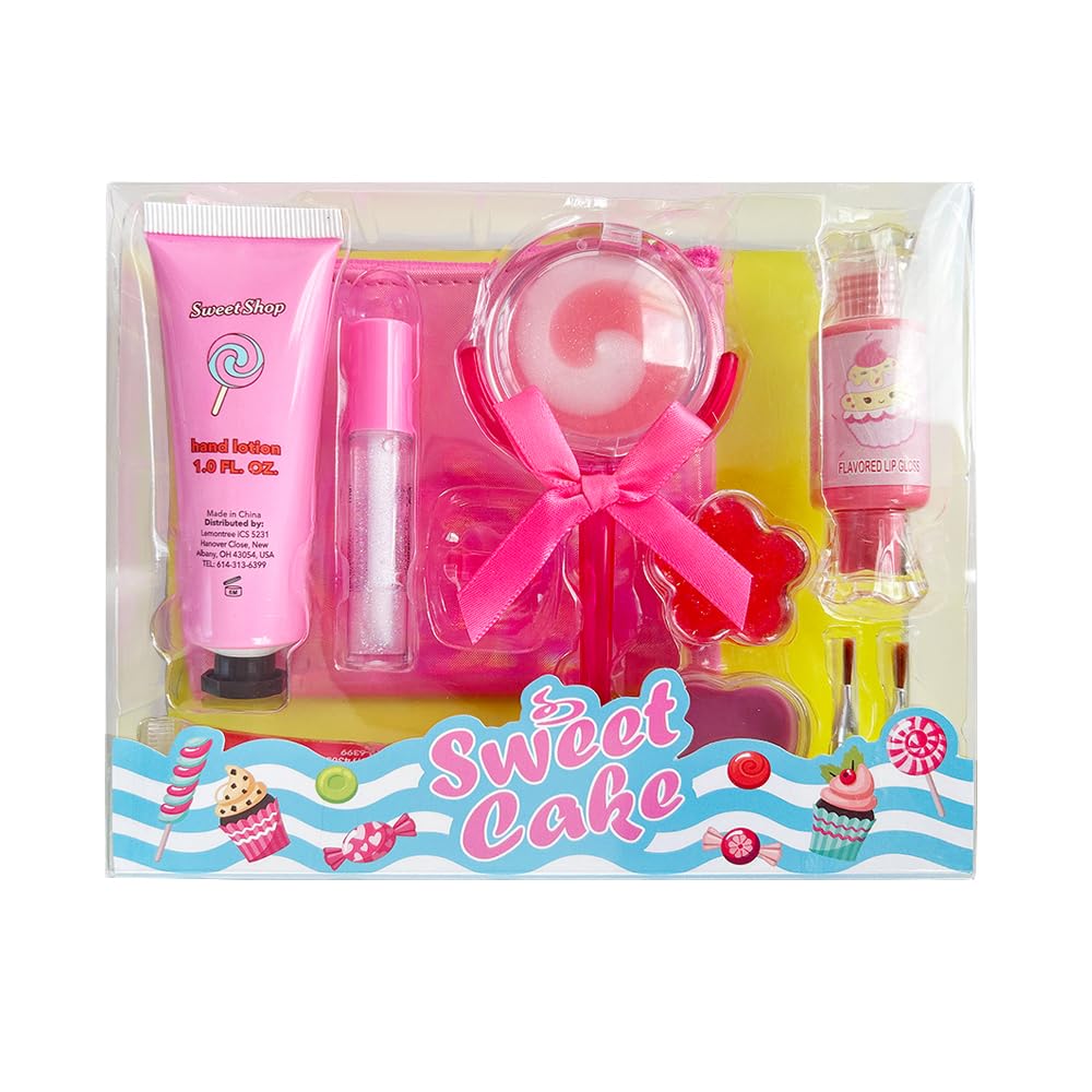 M&U MAKE YOU UP Lip Gloss Set for Girls – 11-Piece Lip Gloss Collection with Ice Cream & Lollipop Shapes