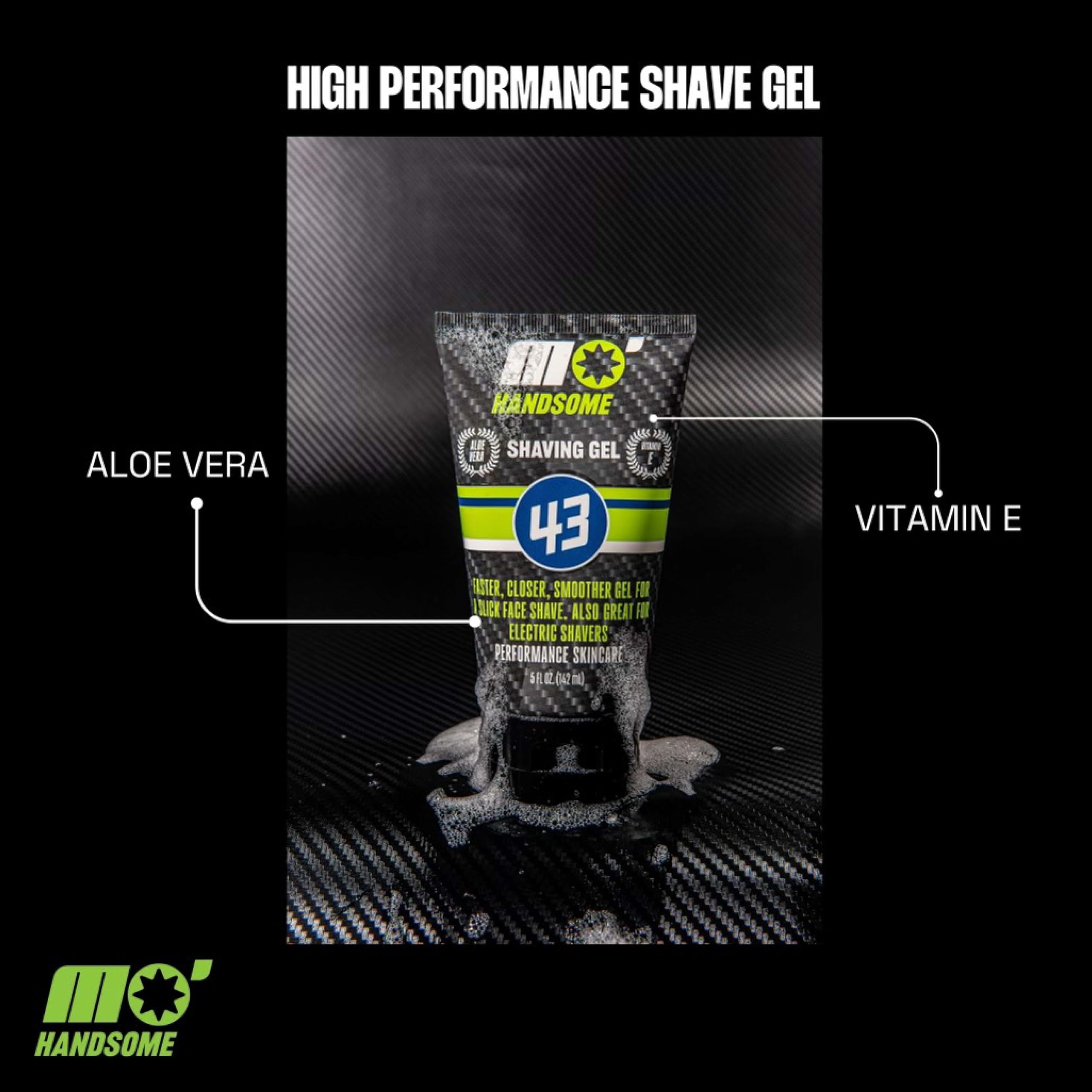 Mo' Handsome Premium Shave Gel for Men – Smooth Glide, Hydration & Aloe Vera | Made in USA