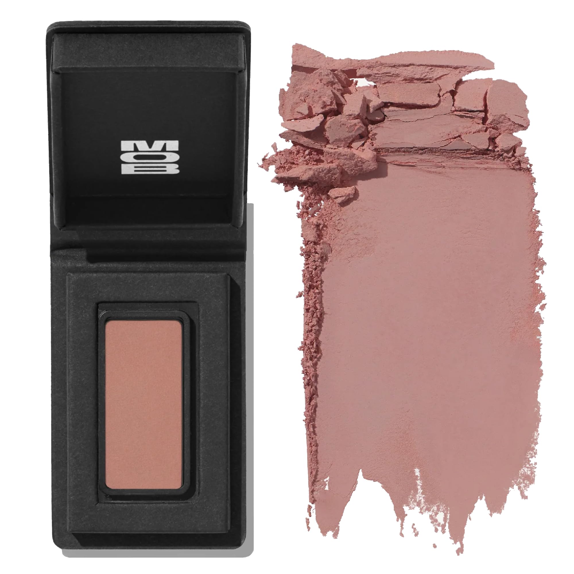 MOB Beauty Eyeshadow M1 Matte Dusty Rose – Cool-Toned Pink, Talc-Free, Vegan & Cruelty-Free, Long-Wear Refillable Compact