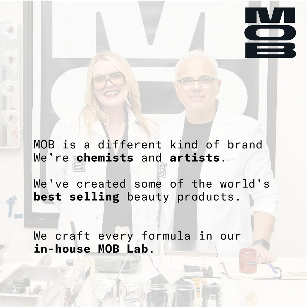 MOB Beauty Hydrating Shine Lip Balm M138 – Sheer Black, Clean Vegan Lip Care