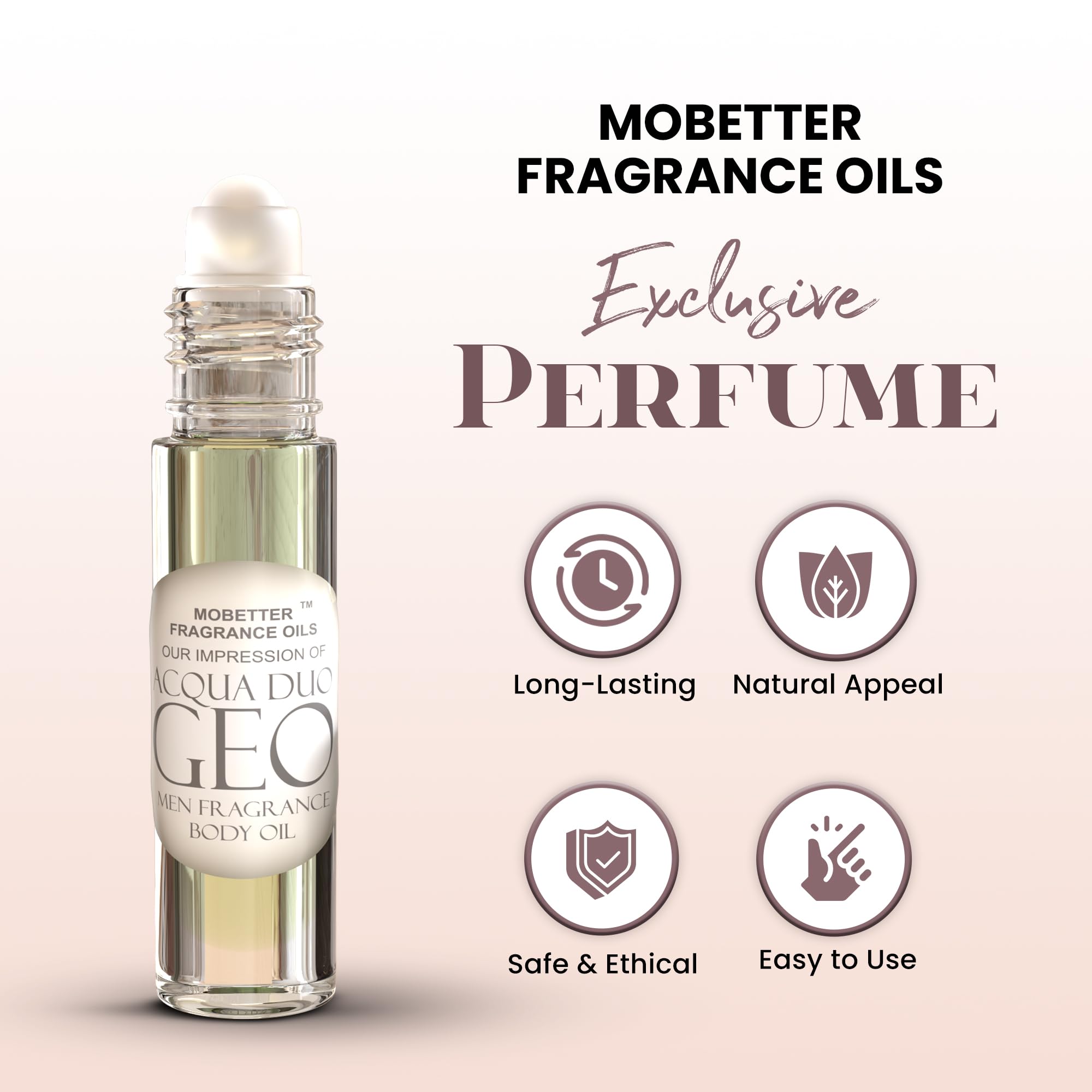 MOBETTER FRAGRANCE OILS Acqua Duo Geo Cologne Body Oil for Men – 10ml Roll-On