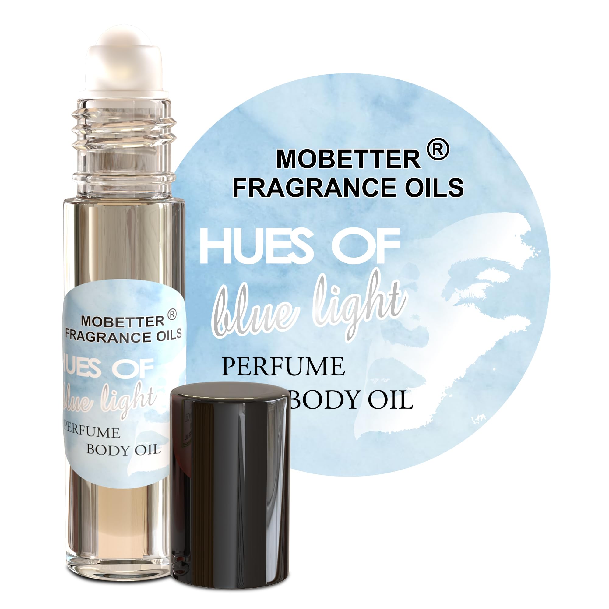 MOBETTER FRAGRANCE OILS – Hues Of Blue Light Body Oil for Women | Floral Fruity, Long-Lasting, Travel Size