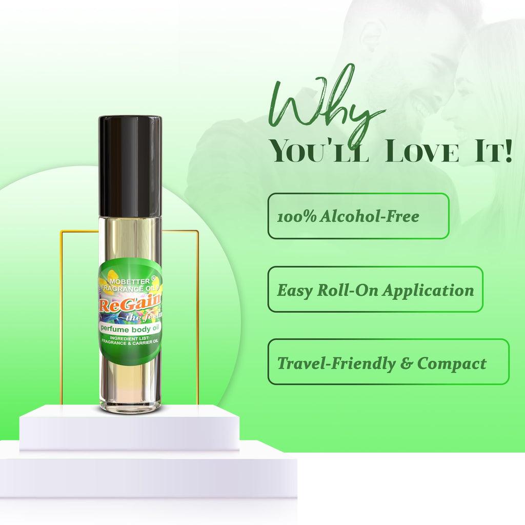 MOBETTER FRAGRANCE OILS - ReGain The Feeling Perfume Body Oil | Long-Lasting Scent
