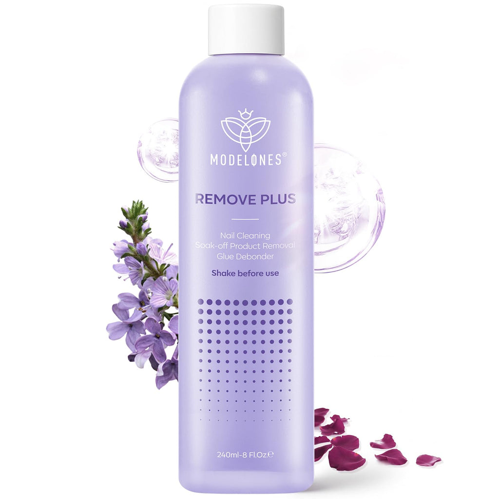 Modelones Acetone Nail Polish Remover with Jojoba Oil – 8 oz Lavender