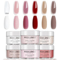 Modelones Acrylic Powder Kit – 6 Colors for Nail Extensions & Halloween Art | No Lamp Needed (C6-Blushing Nude)