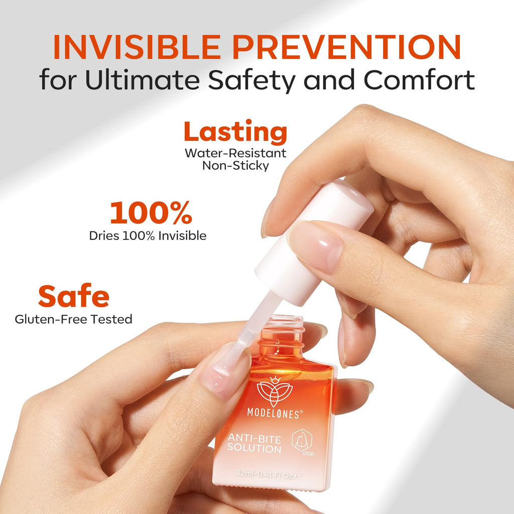 modelones Gel Nail Biting Treatment – Bitter Deterrent Nail Polish for Kids & Adults | Stop Nail Biting & Support Growth