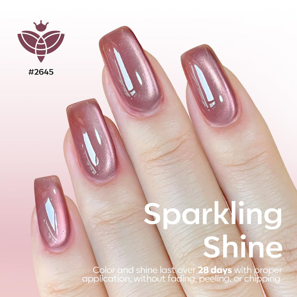 Modelones Cat Eye Gel Nail Polish Set – 6 Color Magnetic Gel Polishes, 7ml, Magnet Included