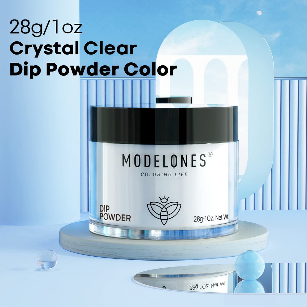 Modelones Dip Powder Clear Color – Long-Lasting, No-Lamp DIY Nails