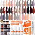 Modelones Dip Powder Nail Kit Starter — 20 Colors, Bond/Base/Activator/Top, No Lamp Needed