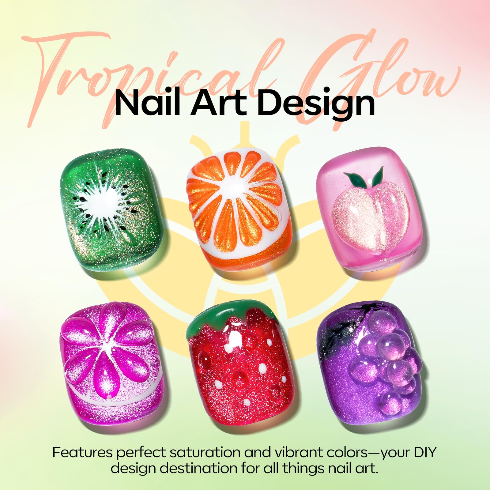 Modelones Cat Eye Gel Nail Polish Set – 6 Colors, 9D Magnetic Glitter, 7ml Each