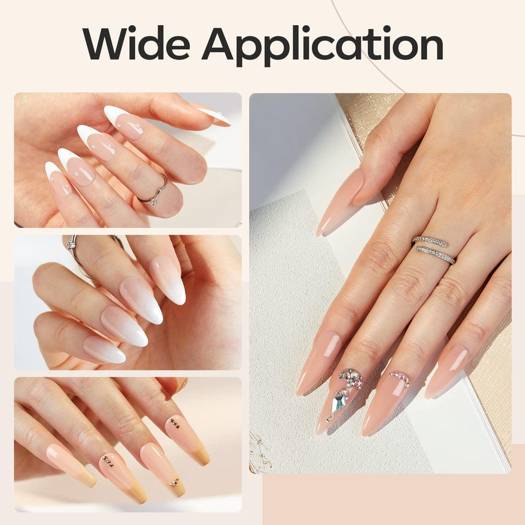 Modelones 8-in-One Builder Nail Gel – Neutral Nude for Thickening, Extension & Shine