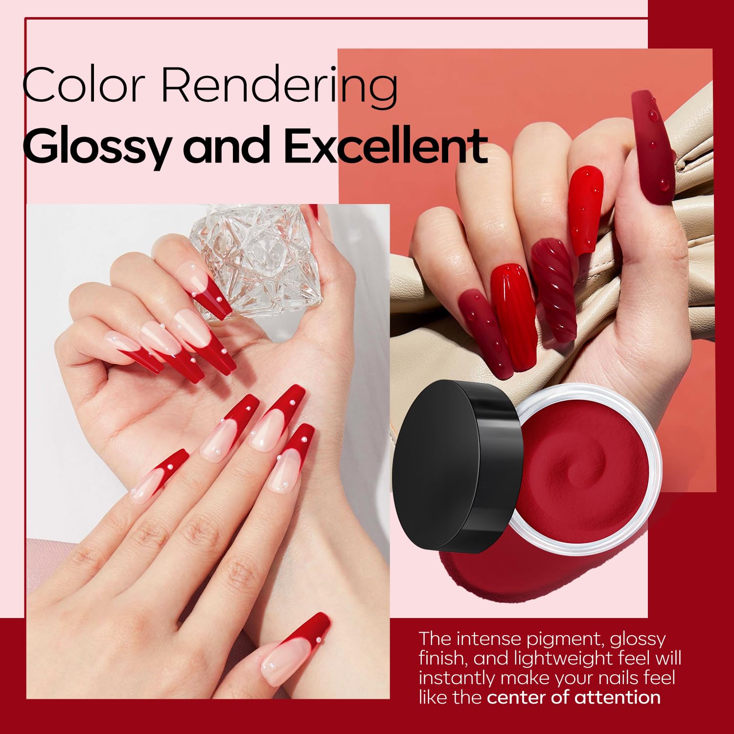 Modelones Dip Powder Nail Kit – 4 Colors with Liquid & Tools for At-Home Manicure