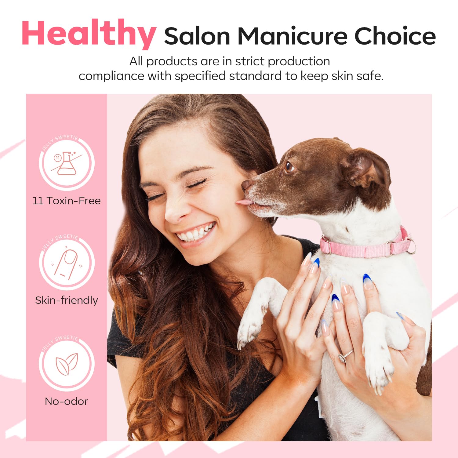 Modelones Poly Nail Gel Set – 6 Jelly Nude Pink Colors for DIY Manicure | Home Salon