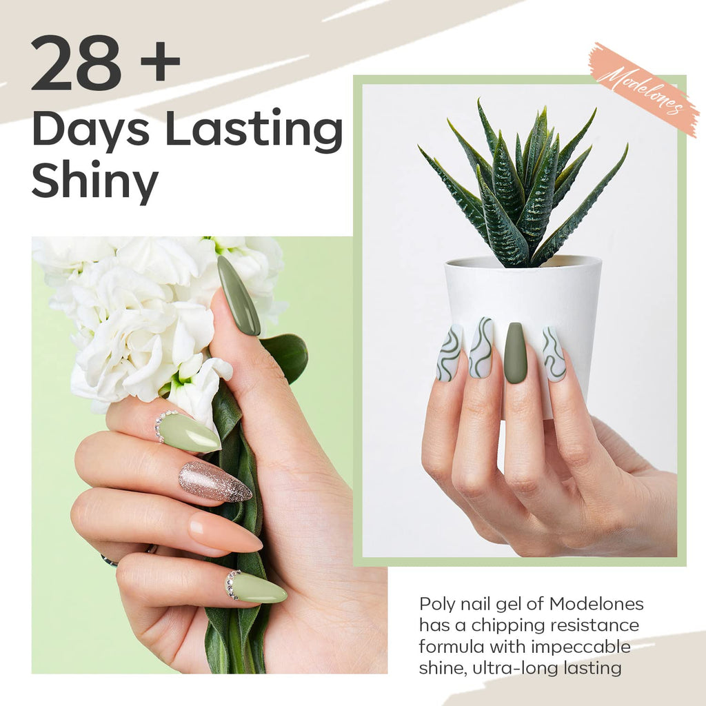 Modelones 6-Color Poly Nail Gel Set – DIY Home Manicure