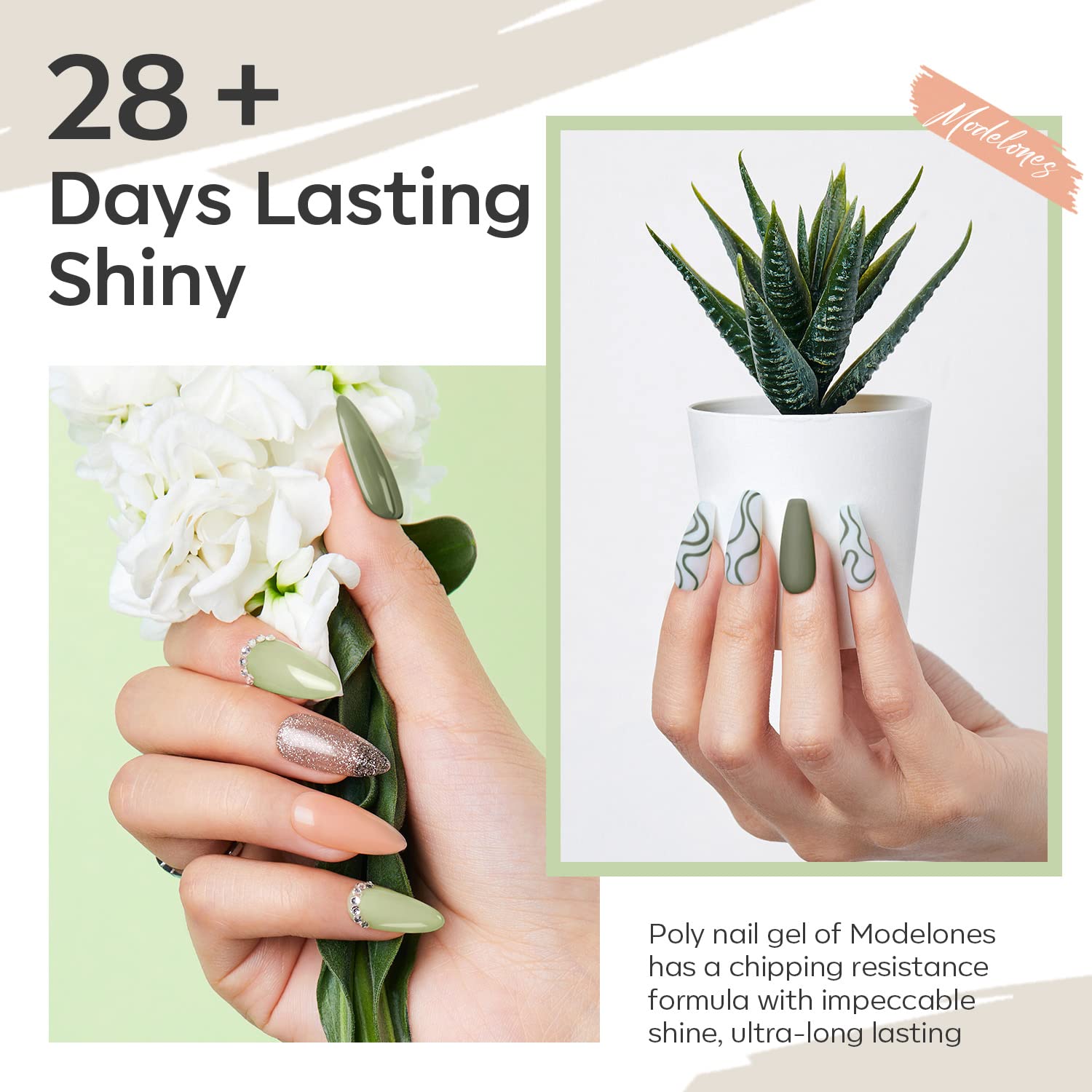 Modelones 6-Color Poly Nail Gel Set – DIY Home Manicure