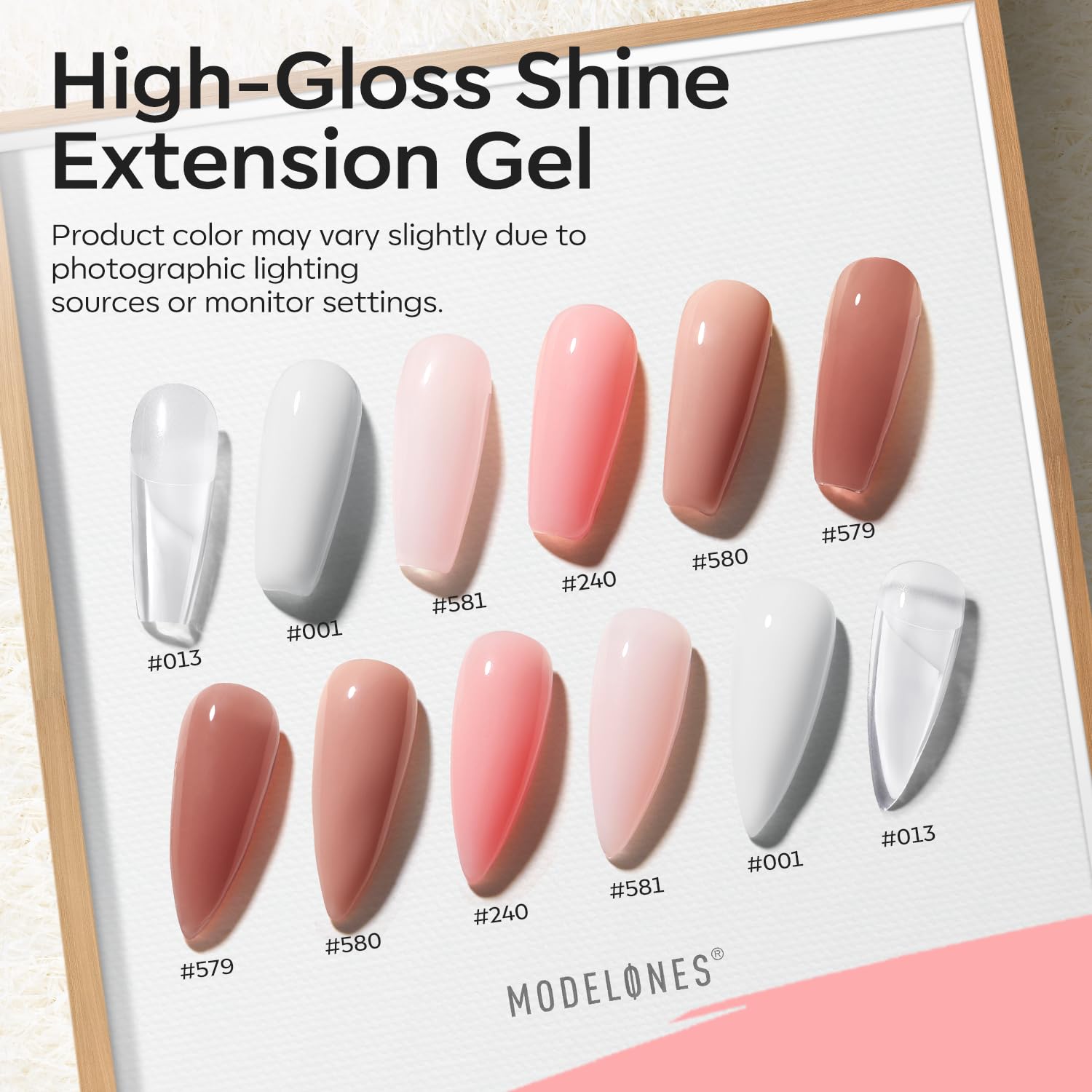 Modelones Poly Nail Gel Kit: 6 Colors + 8W Lamp for At-Home Nails
